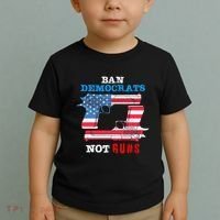 Ban Idiots Not Guns 2nd Amendment Constitution Rights Toddler T-Shirt thumb 2