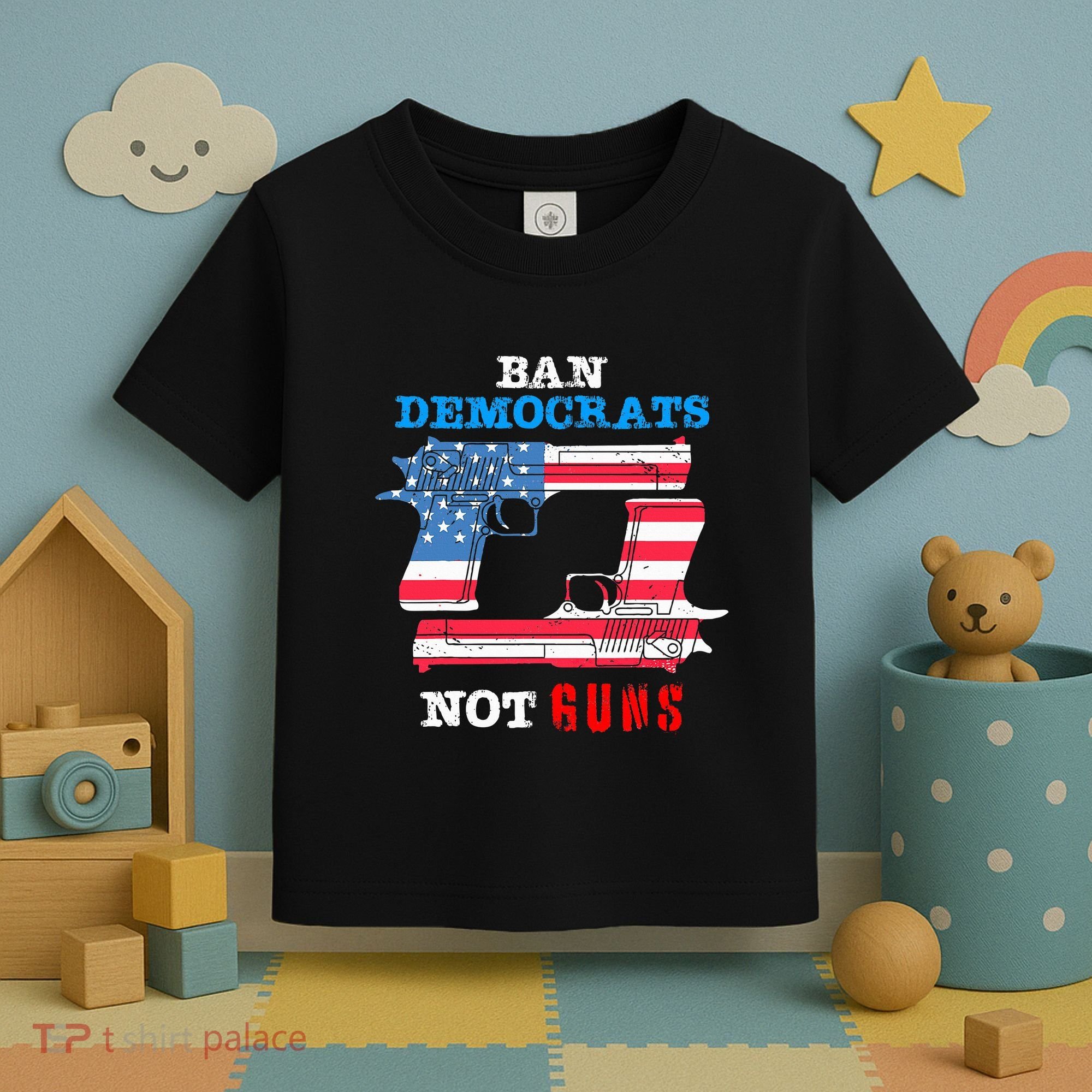 Ban Idiots Not Guns 2nd Amendment Constitution Rights Toddler T-Shirt
