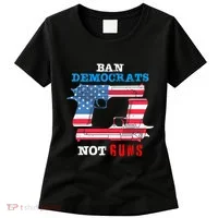 Ban Idiots Not Guns 2nd Amendment Constitution Rights Women's T-Shirt thumb 0