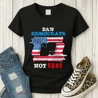 Ban Idiots Not Guns 2nd Amendment Constitution Rights Women's T-Shirt thumb 3