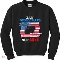 Ban Idiots Not Guns 2nd Amendment Constitution Rights Kids Sweatshirt thumb 0