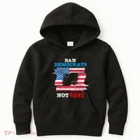 Ban Idiots Not Guns 2nd Amendment Constitution Rights Kids Hoodie thumb 0