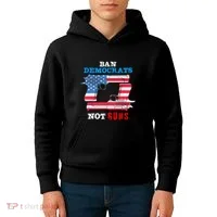 Ban Idiots Not Guns 2nd Amendment Constitution Rights Kids Hoodie thumb 4