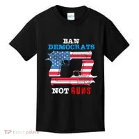 Ban Idiots Not Guns 2nd Amendment Constitution Rights Kids T-Shirt thumb 0