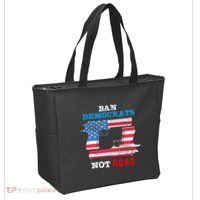 Ban Idiots Not Guns 2nd Amendment Constitution Rights Tote Bag thumb 2