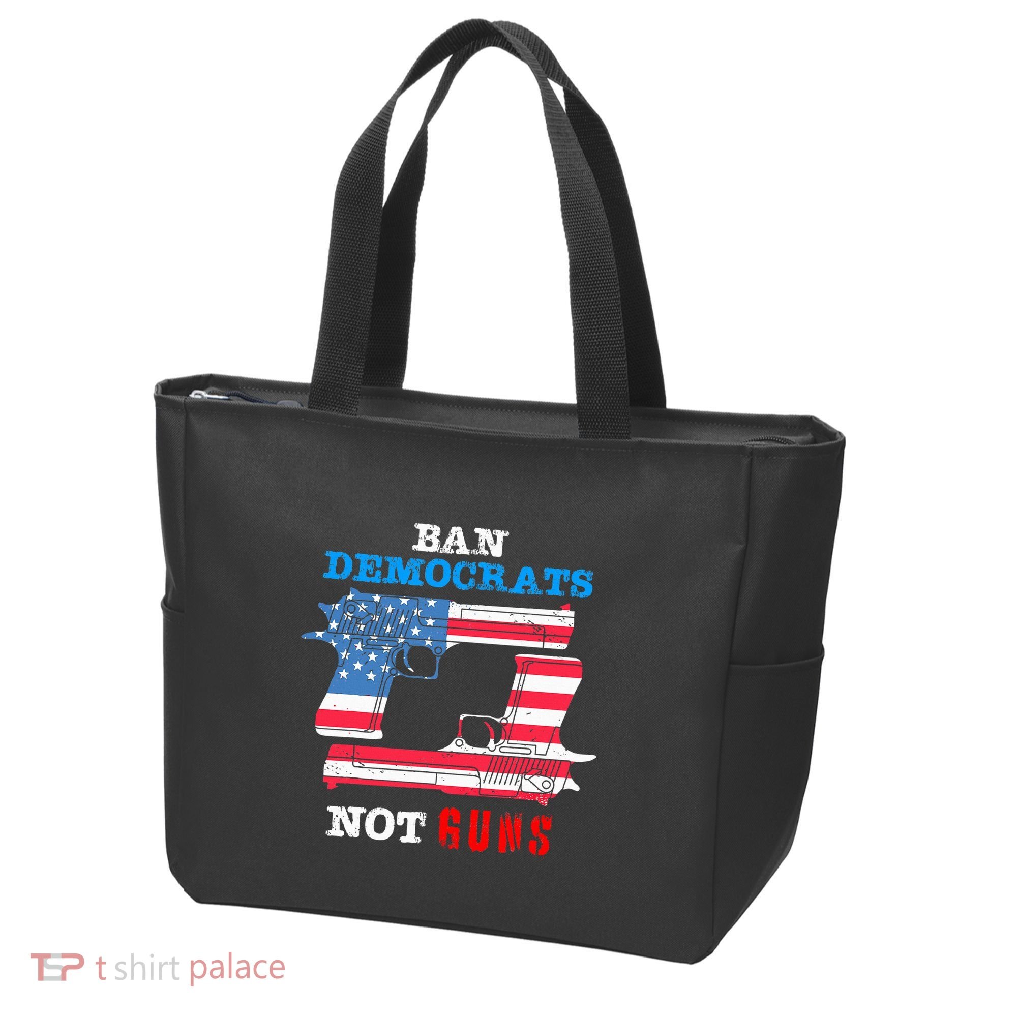 Ban Idiots Not Guns 2nd Amendment Constitution Rights Tote Bag