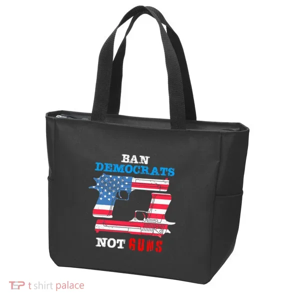 Ban Idiots Not Guns 2nd Amendment Constitution Rights Tote Bag