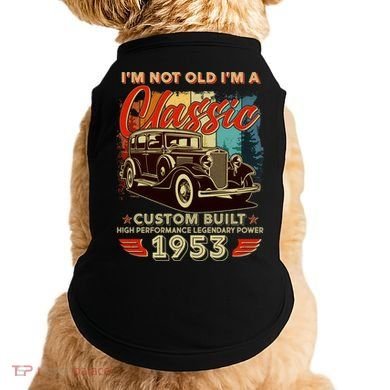 Birthday I'm Not Old I'm 1953 A Classic Custom Built Doggie Tank