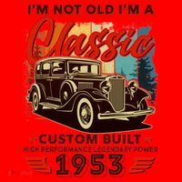 Birthday I'm Not Old I'm 1953 A Classic Custom Built Santa Hat thumb 1