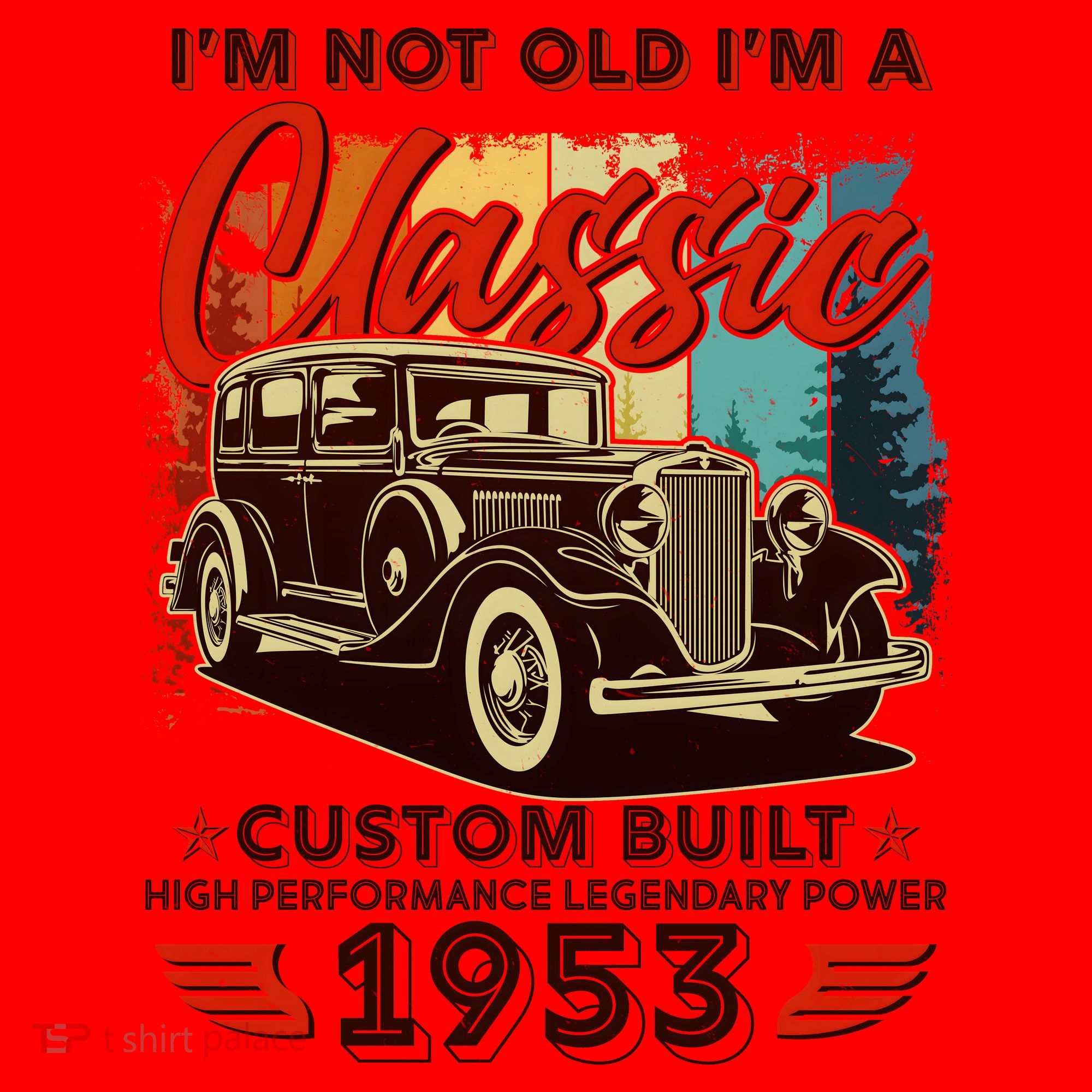 Birthday I'm Not Old I'm 1953 A Classic Custom Built Santa Hat