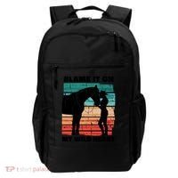 Blame It On My Wild Heart Horse Retro Backpack thumb 0