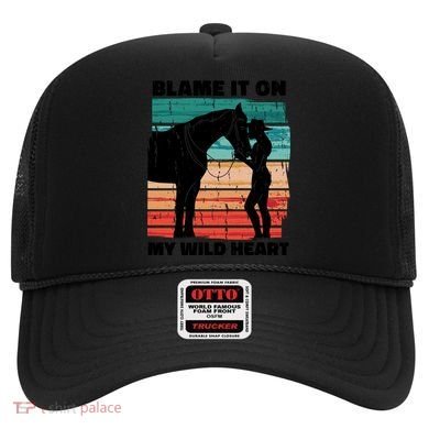Blame It On My Wild Heart Horse Retro Hat
