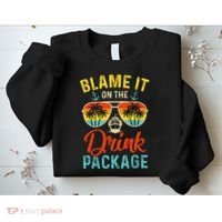 Blame It On The Drink Package Cruise Cruising Matching Sweatshirt thumb 2