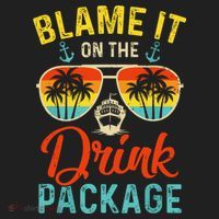 Blame It On The Drink Package Cruise Cruising Matching Tumbler thumb 3
