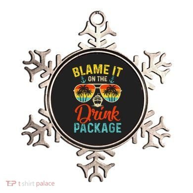 Blame It On The Drink Package Cruise Cruising Matching Ornament