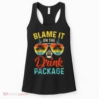 Blame It On The Drink Package Cruise Cruising Matching Women's Tank Top thumb 0