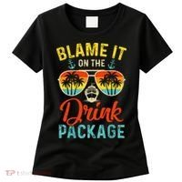 Blame It On The Drink Package Cruise Cruising Matching Women's T-Shirt thumb 0