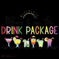 Blame It On The Drink Package Cruise Vacation Toddler Hoodie thumb 2
