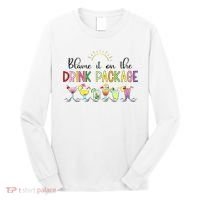 Blame It On The Drink Package Cruise Vacation Long Sleeve Shirt thumb 0
