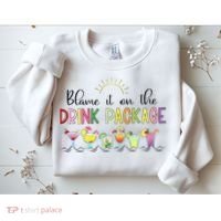 Blame It On The Drink Package Cruise Vacation Sweatshirt thumb 2