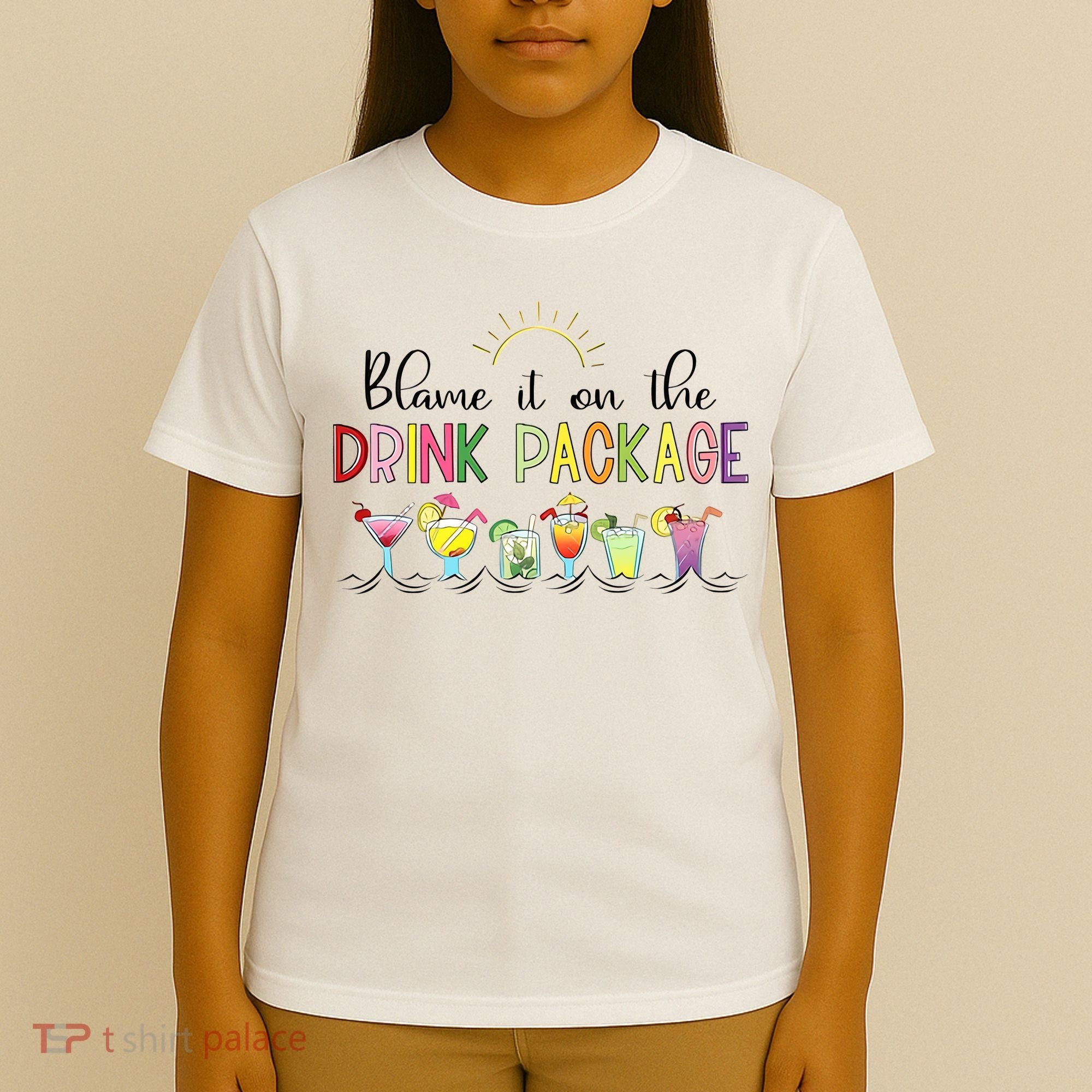 Blame It On The Drink Package Cruise Vacation T-Shirt