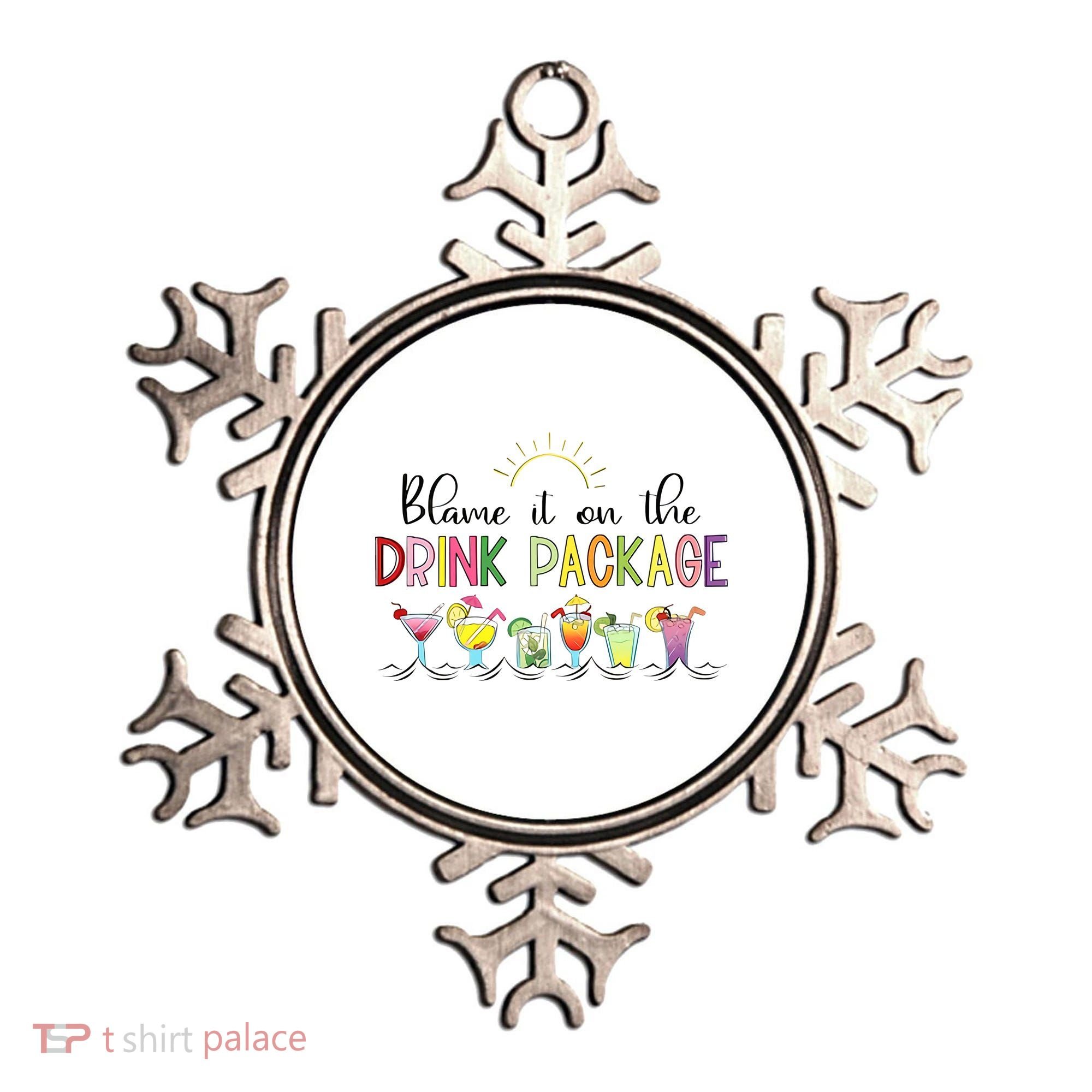 Blame It On The Drink Package Cruise Vacation Ornament