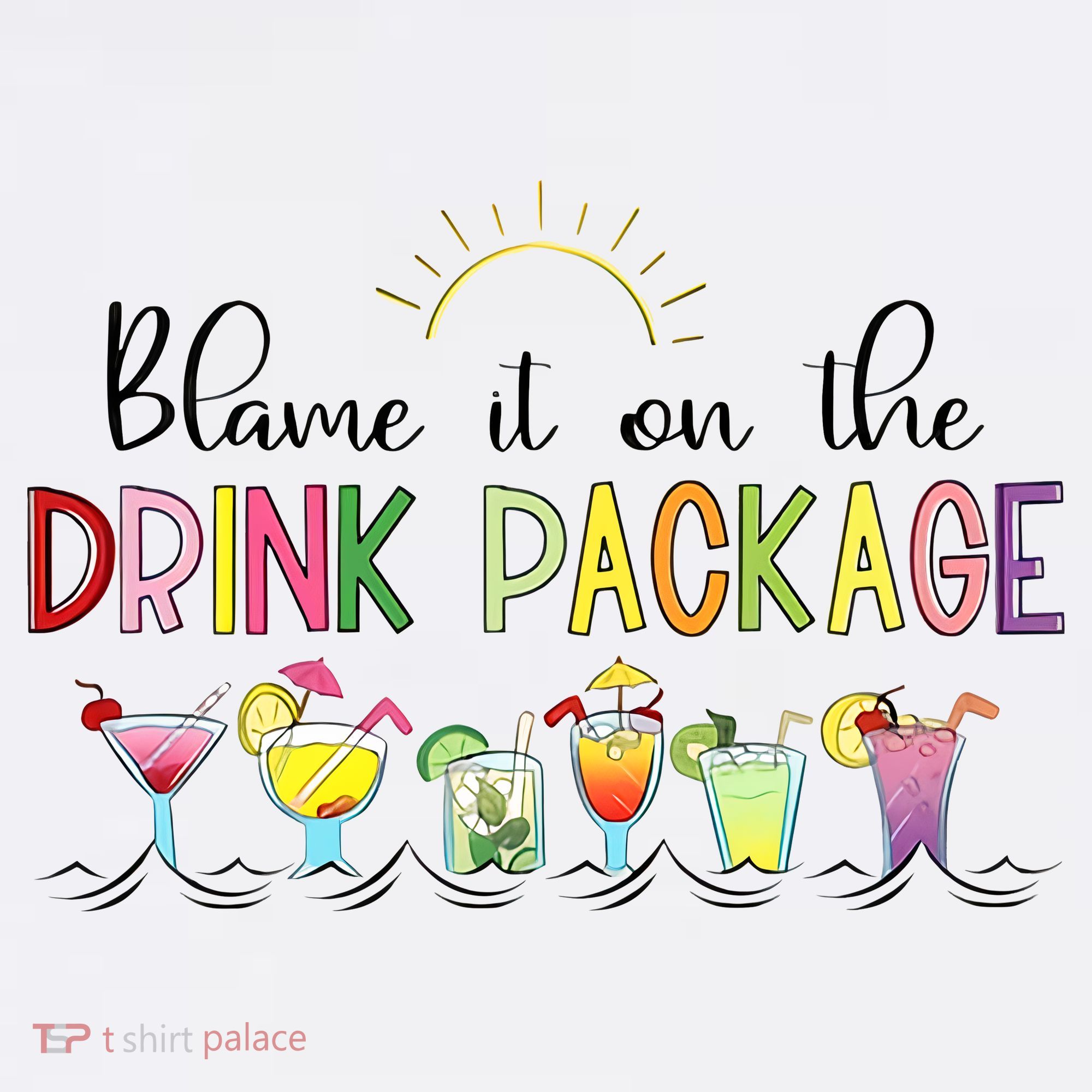 Blame It On The Drink Package Cruise Vacation Tank Top