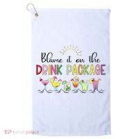 Blame It On The Drink Package Cruise Vacation Golf Towel thumb 0