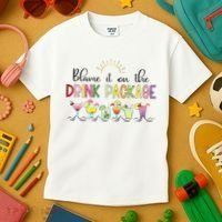 Blame It On The Drink Package Cruise Vacation Kids T-Shirt thumb 3