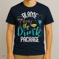 Blame It On The Drink Package Cruising Lover Cruiser Cruise T-Shirt thumb 3