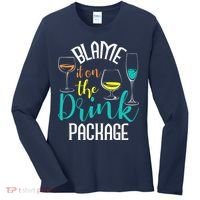 Blame It On The Drink Package Cruising Lover Cruiser Cruise Women's Long Sleeve Shirt thumb 0