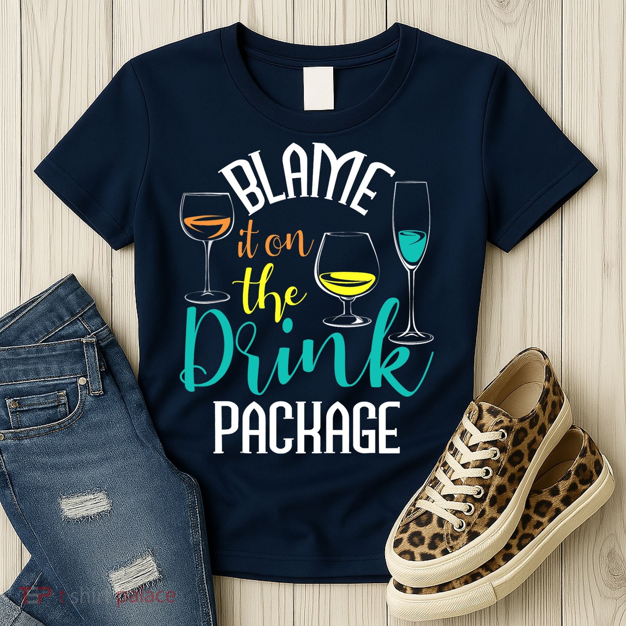 Blame It On The Drink Package Cruising Lover Cruiser Cruise Women's T-Shirt