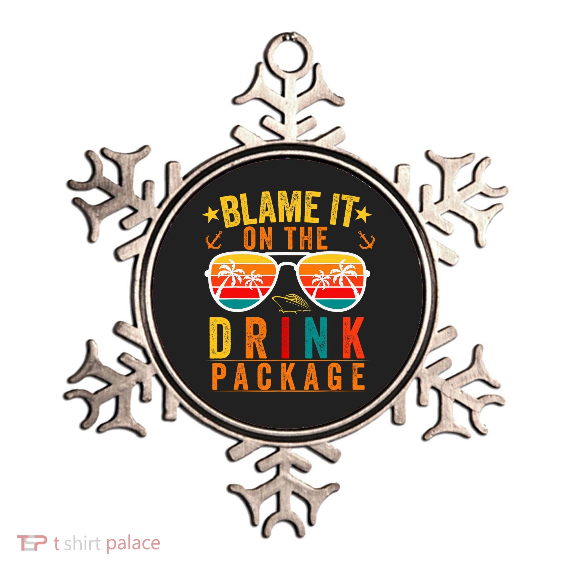 Blame it on The Cruise Package Cruise Cruising Matching Ornament