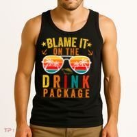 Blame it on The Cruise Package Cruise Cruising Matching Tank Top thumb 3