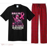 Bruh In October We Wear Pin.K Breast Cancer Awareness Pajama Set thumb 0