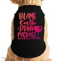 Blame It On The Package Cruise Alcohol Wine Lover Gift Doggie Tank thumb 0