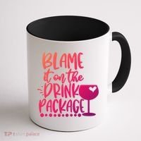Blame It On The Package Cruise Alcohol Wine Lover Gift Coffee Mug thumb 1