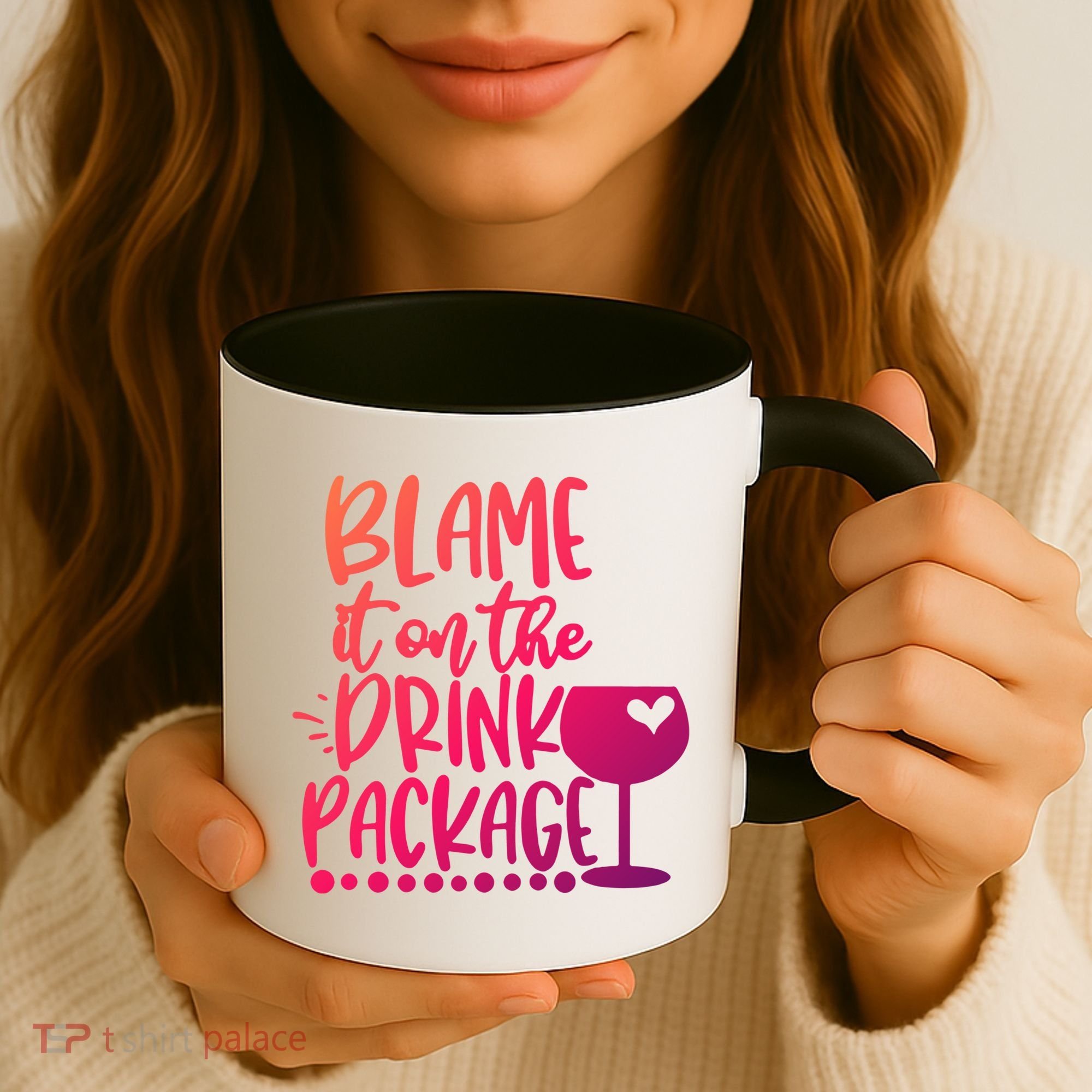 Blame It On The Package Cruise Alcohol Wine Lover Gift Coffee Mug