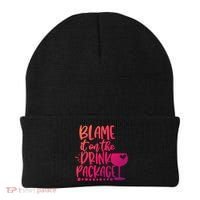 Blame It On The Package Cruise Alcohol Wine Lover Gift Beanie thumb 0
