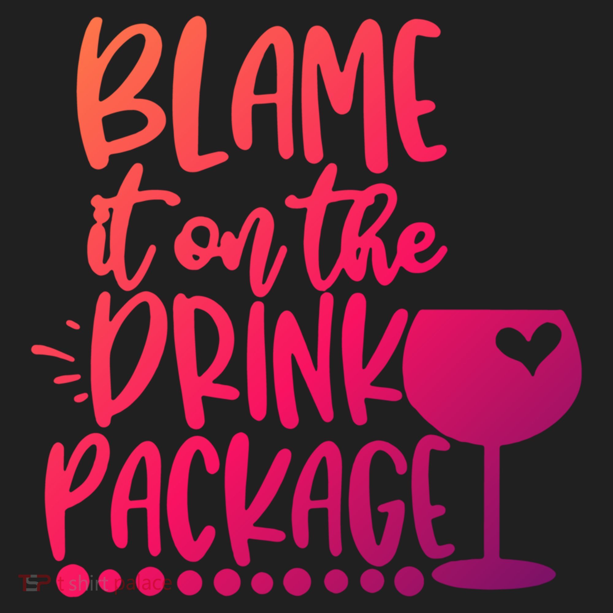 Blame It On The Package Cruise Alcohol Wine Lover Gift Beanie