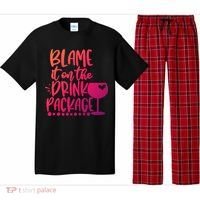 Blame It On The Package Cruise Alcohol Wine Lover Gift Pajama Set thumb 0