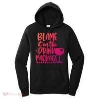 Blame It On The Package Cruise Alcohol Wine Lover Gift Women's Hoodie thumb 0