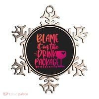 Blame It On The Package Cruise Alcohol Wine Lover Gift Ornament thumb 0
