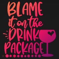 Blame It On The Package Cruise Alcohol Wine Lover Gift Ornament thumb 1