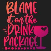 Blame It On The Package Cruise Alcohol Wine Lover Gift Hat thumb 2