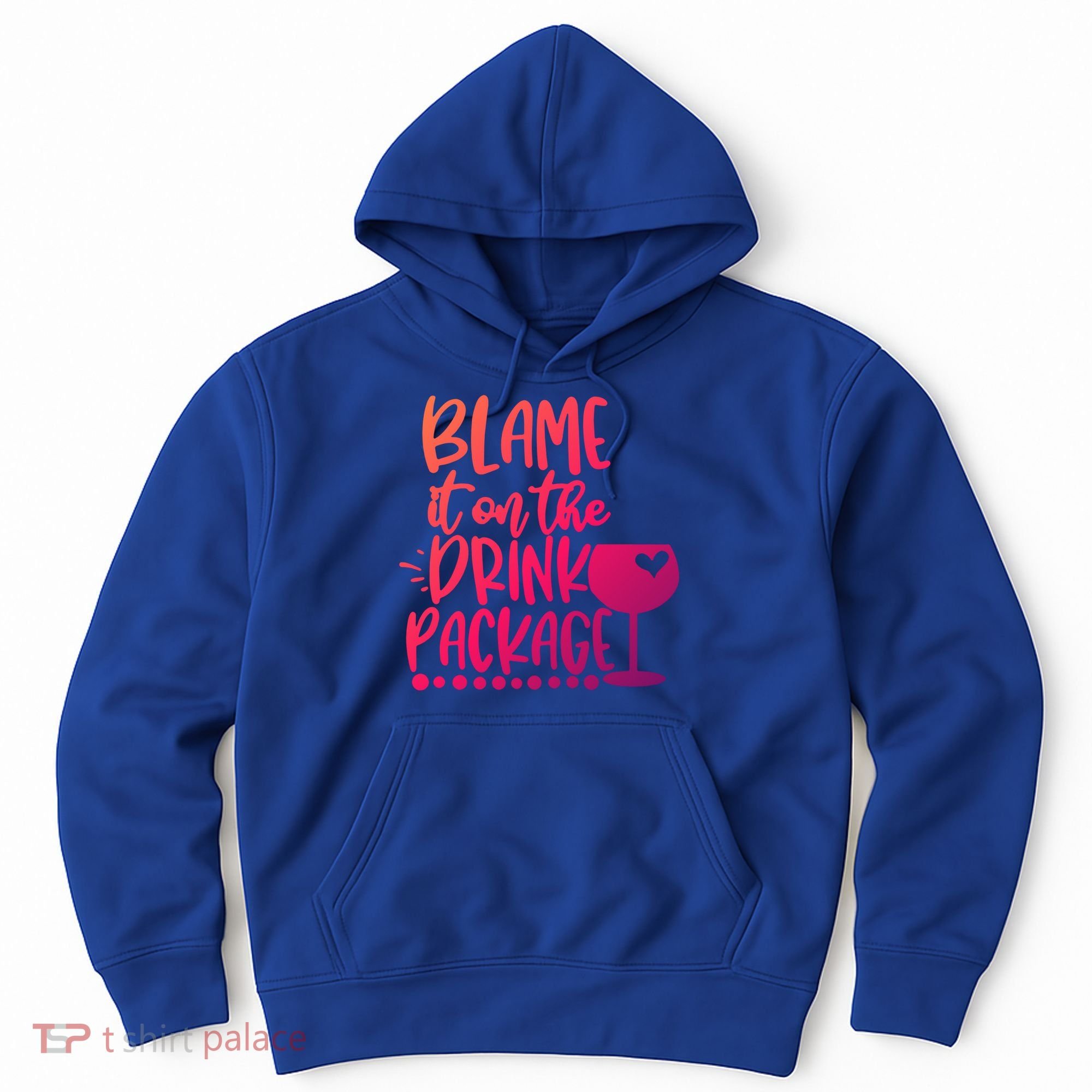 Blame It On The Package Cruise Alcohol Wine Lover Gift Hoodie