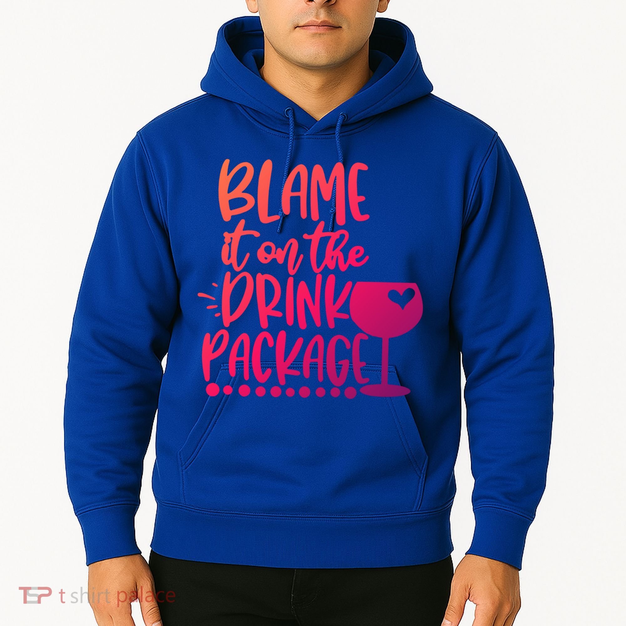 Blame It On The Package Cruise Alcohol Wine Lover Gift Hoodie