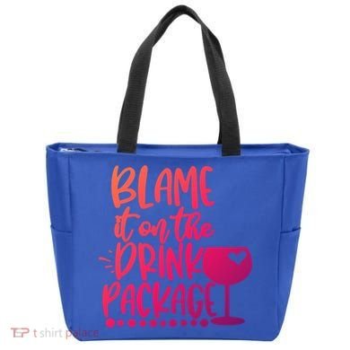 Blame It On The Package Cruise Alcohol Wine Lover Gift Tote Bag