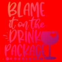 Blame It On The Package Cruise Alcohol Wine Lover Gift Santa Hat thumb 1