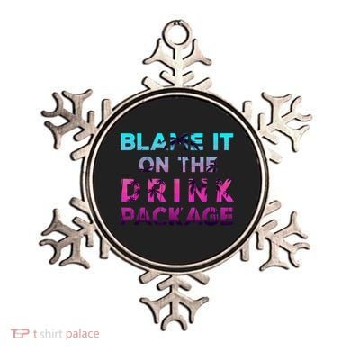 Blame It On The Drink Package Cruise Cruising Matching Funny Ornament